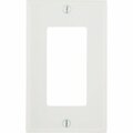 Leviton Decora 1-Gang Smooth Plastic Rocker Decorator Wall Plate, White 021-80401-00W